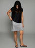 The Relaxed Tee - Black / Grey Texture
